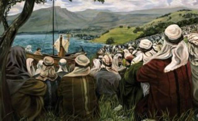 Preaching from a boat